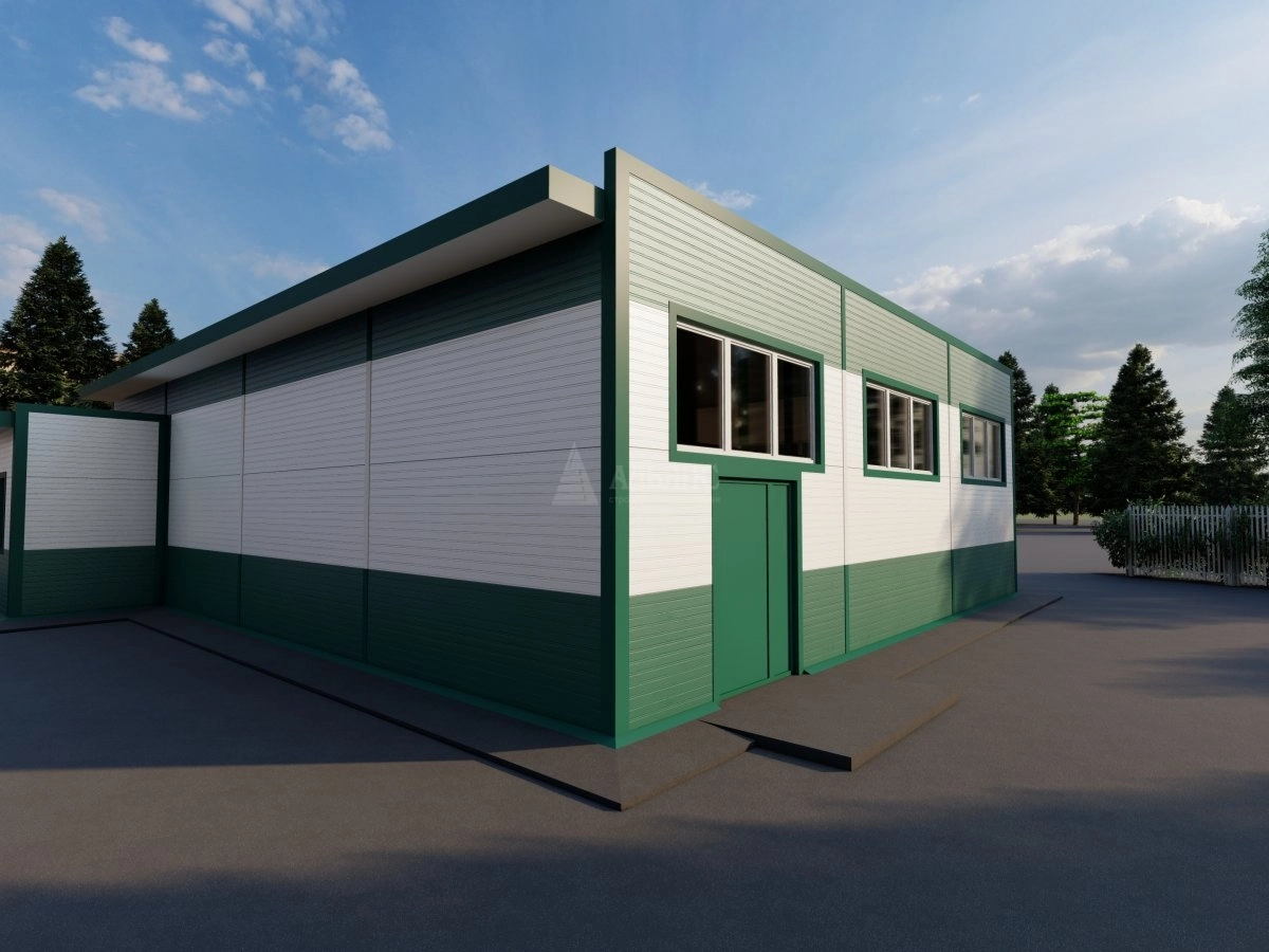 3D визуализация Магазин из сэндвич-панелей - фото 4