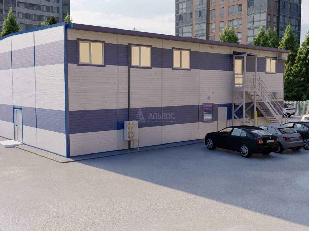 3D визуализация Фармацевтический склад из сэндвич панелей - фото 4