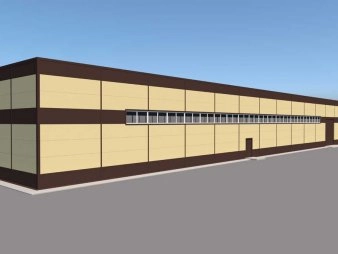 Производственное здание из сэндвич-панелей