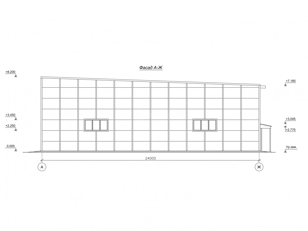 Планировка СТО с АБК из сэндвич-панелей -  фото 10